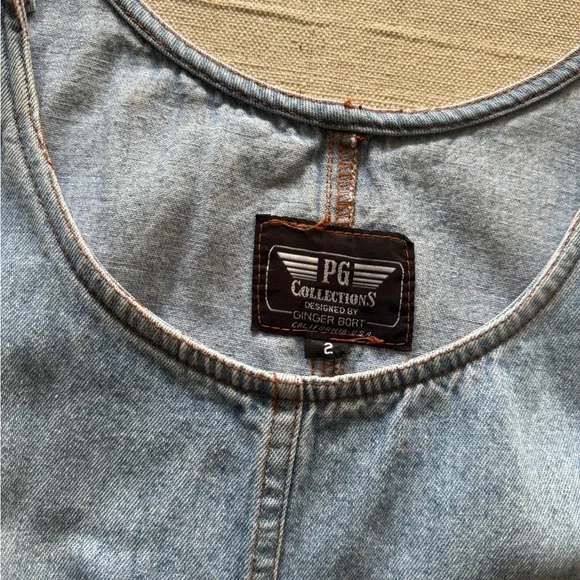 Vintage 90s Denim Dress - Picture 2 of 11